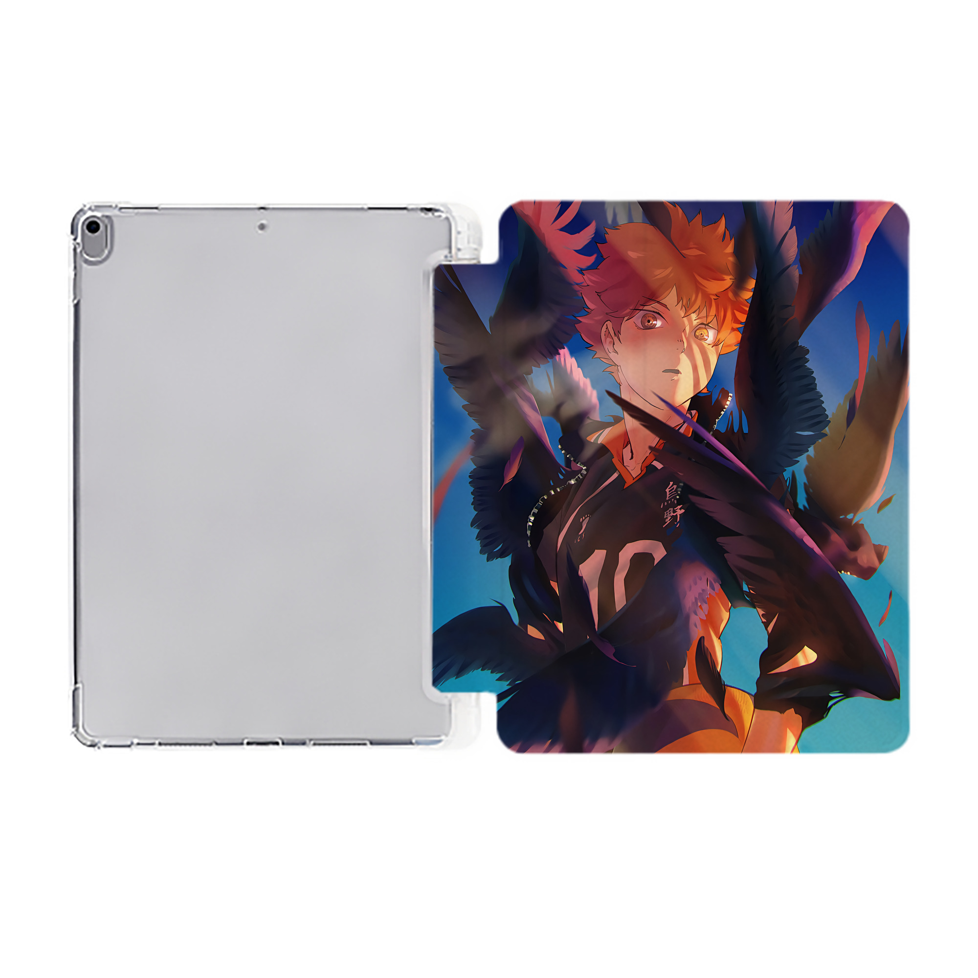（画像用） ハイキュー!! Haikyu!! IPad ケース ペン収納付き 三つ折りスタンド PUレザー×シリコン 対応機種9.5/10.5/10.9インチ